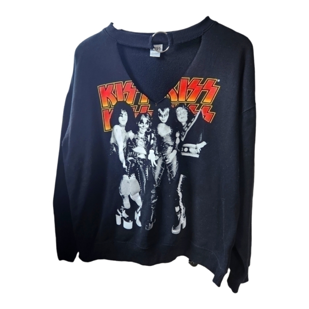 Collectible KISS V Cut Sweatshirt
